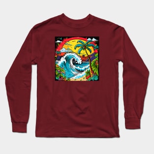 Crash Wave 2 Art Long Sleeve T-Shirt